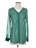 CAbi 100% Polyester Green Long Sleeve Blouse Size XS - photo 1