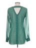 CAbi 100% Polyester Green Long Sleeve Blouse Size XS - photo 2