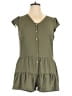 Lily Rose Green Sleeveless Button-Down Shirt Size XL - photo 1