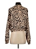 Forever 21 100% Polyester Animal Print Gold Jacket Size S - photo 2