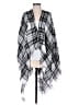 TOPTEN 100% Acrylic Plaid Gray Black Wrap One size - photo 1