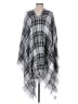 TOPTEN 100% Acrylic Plaid Gray Black Wrap One size - photo 2