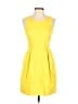 J.Crew 100% Polyester Solid Yellow Cocktail Dress Size 6 - photo 1