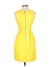 J.Crew 100% Polyester Solid Yellow Cocktail Dress Size 6 - photo 2