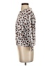 Ann Taylor 100% Cotton Animal Print Gray Pullover Sweater Size XS - photo 5