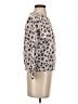 Ann Taylor 100% Cotton Animal Print Gray Pullover Sweater Size XS - photo 4
