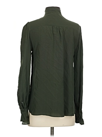 Gold Hawk Long Sleeve Silk Top (view 2)