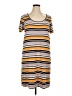 Torrid Stripes Yellow Casual Dress Size 1X Plus (1) - photo 1