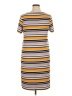 Torrid Stripes Yellow Casual Dress Size 1X Plus (1) - photo 2