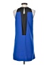 Parker 100% Silk Color Block Blue Casual Dress Size XS - photo 2