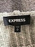Express 100% Polyester Metallic Silver Pullover Sweater Size S - photo 7