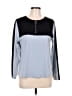 Unbranded 100% Polyester Color Block Gray Long Sleeve Top Size L - photo 1