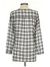 Joie 100% Polyester Checkered-gingham Gray 3/4 Sleeve Blouse Size XS - photo 2