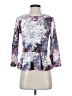 H&M Silver Long Sleeve Blouse Size 4 - photo 1