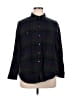 Old Navy 100% Cotton Plaid Black Long Sleeve Button-Down Shirt Size XL - photo 1