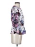 H&M Silver Long Sleeve Blouse Size 4 - photo 4