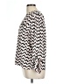 NY Collection Chevron-herringbone Ivory Long Sleeve Blouse Size L - photo 5