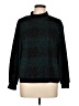 BeachLunchLounge 100% Polyester Tweed Black Turtleneck Sweater Size L - photo 1