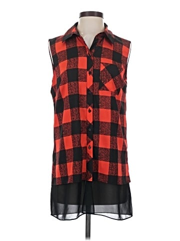 Gianni Bini Sleeveless Button-Down Shirt (view 1)