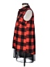 Gianni Bini Plaid Red Sleeveless Button-Down Shirt Size S - photo 5