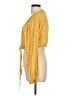 Rhode 100% Rayon Yellow Long Sleeve Blouse Size L - photo 5