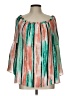 JM Collection Green 3/4 Sleeve Blouse Size L - photo 1