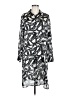 Kasper Graphic Silver Casual Dress Size M - photo 1