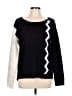 Silence and Noise Chevron-herringbone Black Pullover Sweater Size L - photo 1