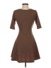 Bar III Polka Dots Brown Casual Dress Size S - photo 2