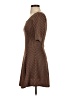 Bar III Polka Dots Brown Casual Dress Size S - photo 5