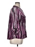 Elementz Stripes Purple 3/4 Sleeve Blouse Size XL (petite) - photo 4