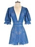 Saylor Blue Cocktail Dress Size XS - photo 1