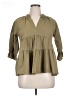 Unbranded Green 3/4 Sleeve Blouse Size XL - photo 1