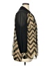 AGB Chevron-herringbone Gold 3/4 Sleeve Blouse Size 1X - photo 4