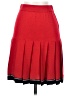 St. John Collection Solid Red Casual Skirt Size 2 - photo 1