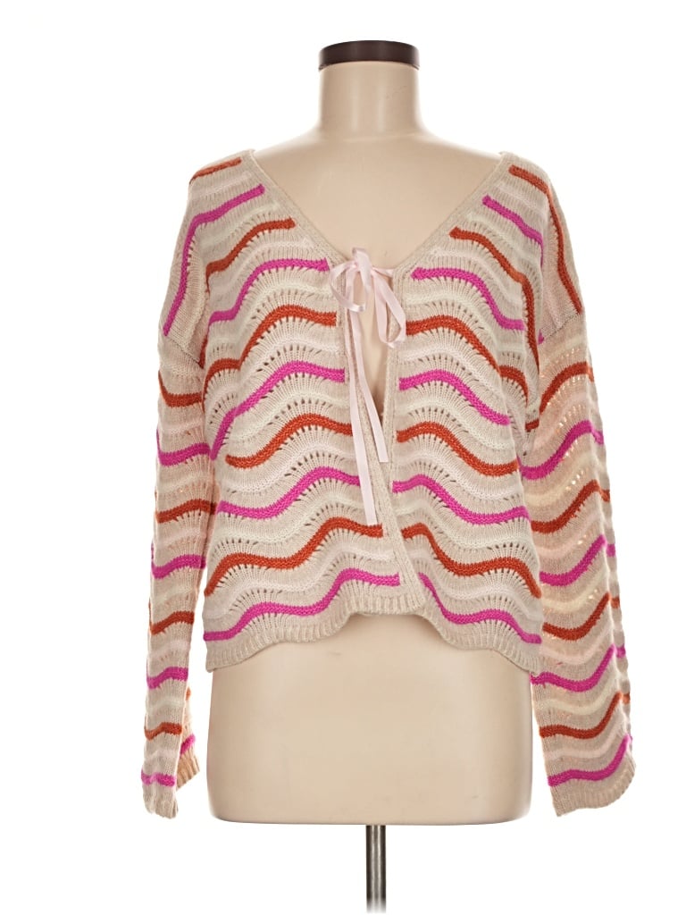 Francesca's Cardigan Sweater In Pink
