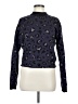 Frank & Oak Animal Print Purple Blue Pullover Sweater Size M - photo 1