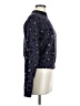 Frank & Oak Animal Print Purple Blue Pullover Sweater Size M - photo 4
