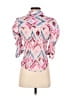 Splendid Print Pink Short Sleeve Blouse Size XS - photo 2