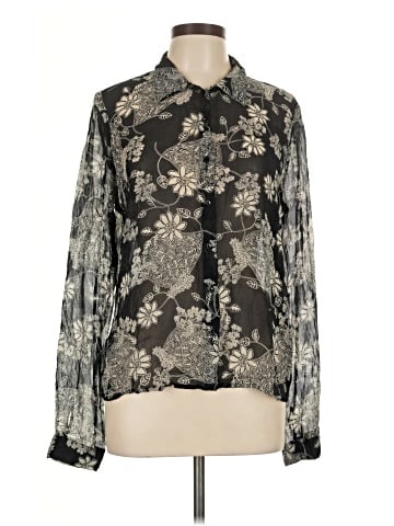 Tapemeasure Long Sleeve Blouse (view 1)