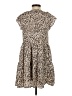 THML 100% Rayon Animal Print Brown Casual Dress Size XS - photo 2