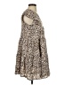 THML 100% Rayon Animal Print Brown Casual Dress Size XS - photo 4