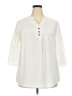 Unbranded 100% Polyester Ivory 3/4 Sleeve Blouse Size 2X - photo 1