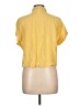 Thread & Supply Yellow Short Sleeve Blouse Size L - photo 2