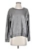 Majestic Paris for Neiman Marcus Metallic Silver Pullover Sweater Size 4 (2) - photo 1