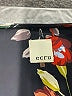 Ecru Floral Black Long Sleeve Blouse Size L - photo 4