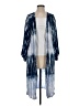 South Moon Under 100% Rayon Blue Kimono Size S - photo 1