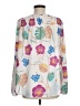 Violet & Claire 100% Polyester Floral Ivory Long Sleeve Blouse Size M - photo 2
