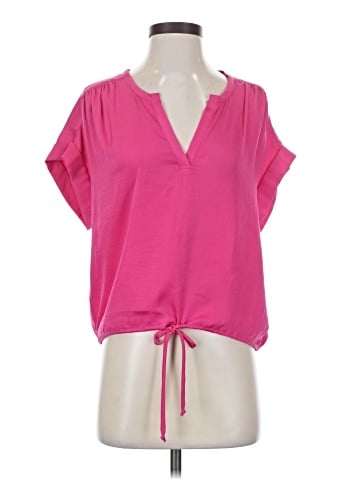 BCBGMAXAZRIA Short Sleeve Blouse (view 1)