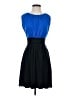 Express 100% Polyester Color Block Blue Cocktail Dress Size XS - photo 1